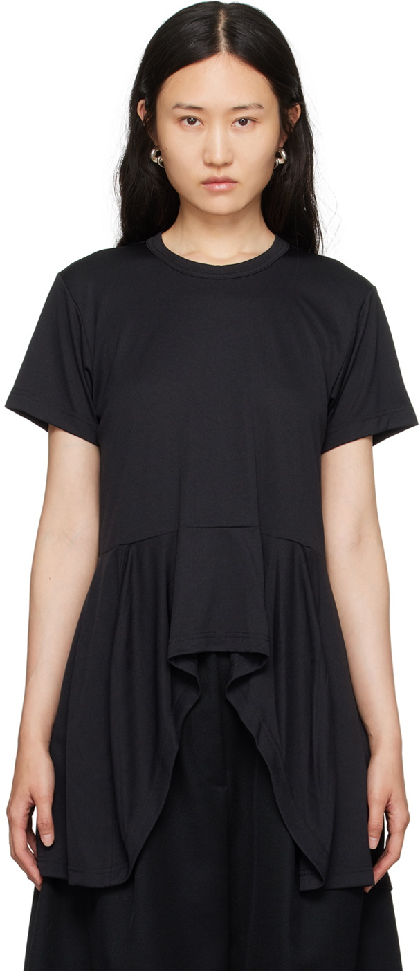 black peplum t shirt