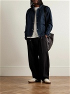 Folk - Signal Garment-Dyed Cotton-Twill Coach Jacket - Blue
