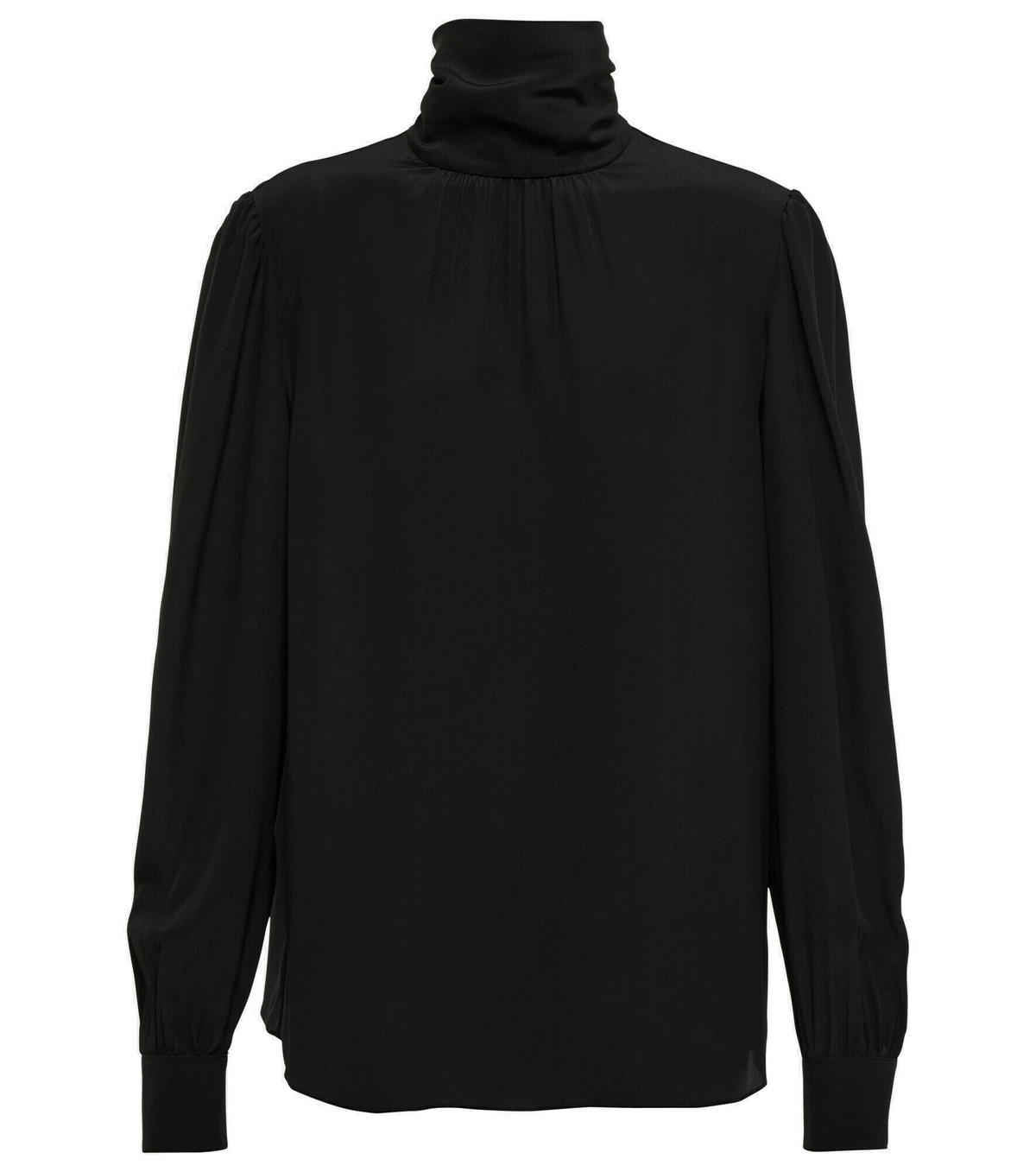 Saint Laurent Women's Silk Top Red