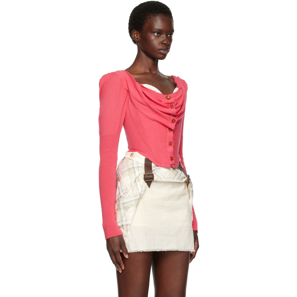 Vivienne Westwood Pink Bea Corset Cardigan