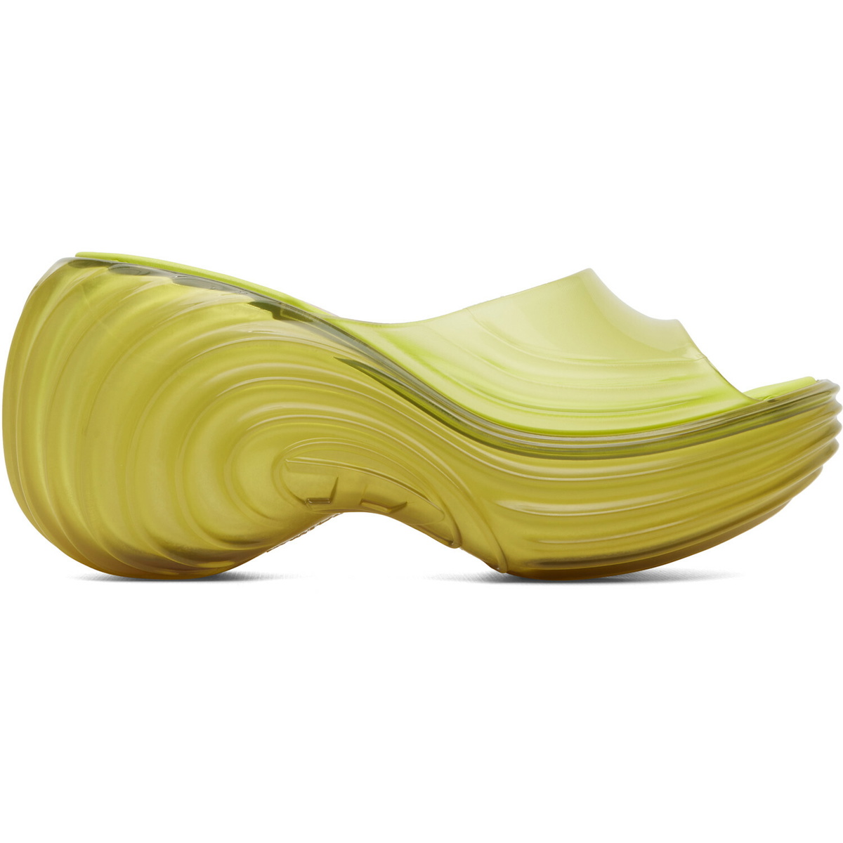 Diesel Yellow Melissa Edition Platform Mule Heeled Sandals