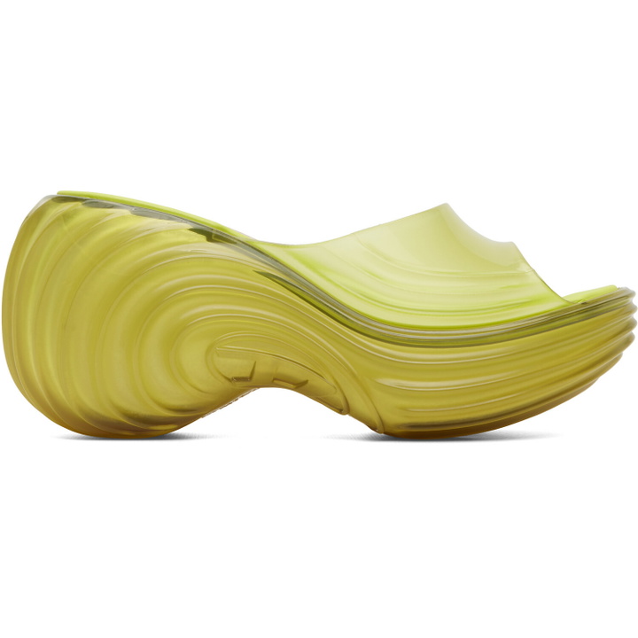 Photo: Diesel Yellow Melissa Edition Platform Mule Heeled Sandals