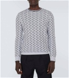 Giorgio Armani Jacquard cotton and cashmere sweater