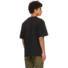 Marine Serre Black and Beige Carpet Front T-Shirt