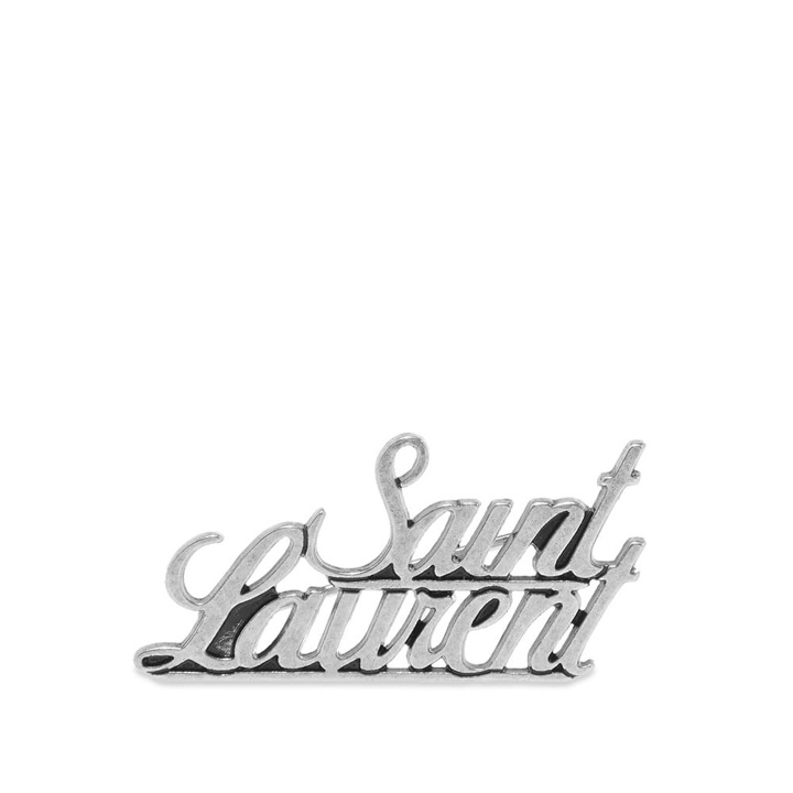 Photo: Saint Laurent Logo Pin