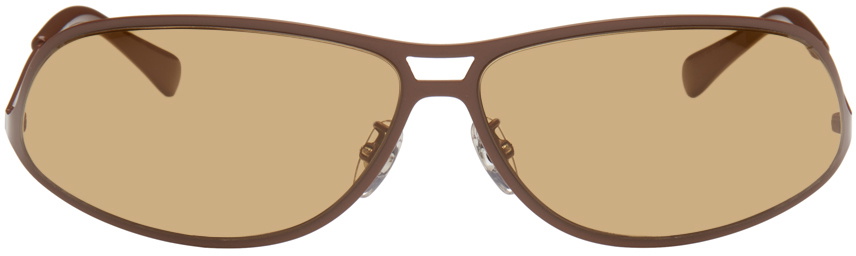 Stella McCartney Brown Oval Sunglasses Stella McCartney