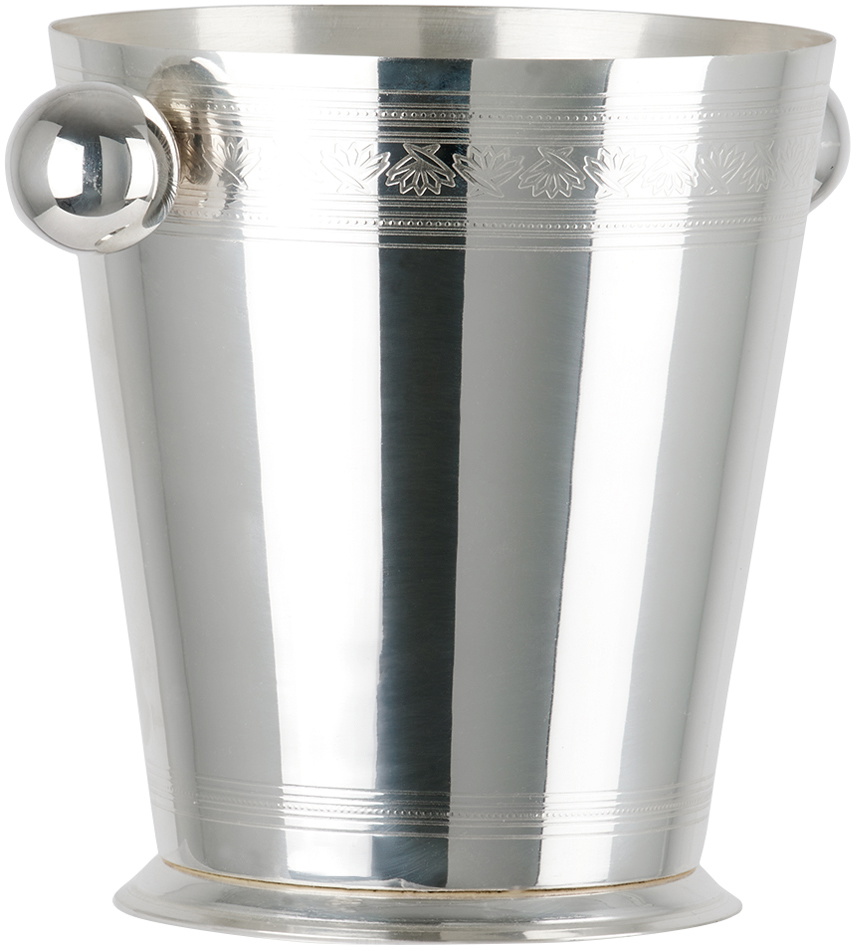 Soho Home Silver Rochester Engraved Ice Bucket