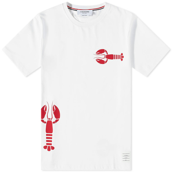 Photo: Thom Browne Men's Lobster Print T-Shirt in White