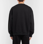 Acne Studios - Flogho Logo-Print Fleece-Back Cotton-Jersey Sweatshirt - Men - Black
