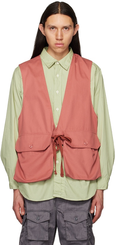 Photo: Engineered Garments Pink Bellows Pockets Vest