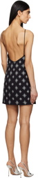 AMIRI Black Starburst Crystal Minidress