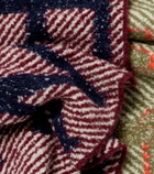 Loewe Logo reversible alpaca and wool-blend scarf