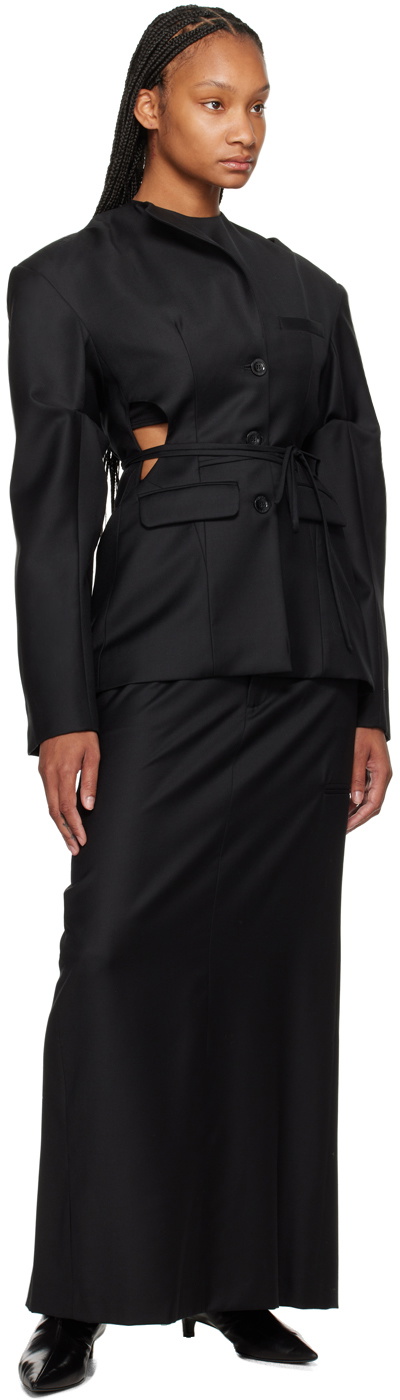 SRVC Black Staff Maxi Skirt