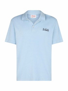 MC2 Saint Barth Man Light Blue Terry Polo