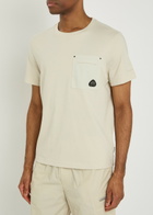 Moose Knuckles Dalon Logo Cotton T-shirt Cream