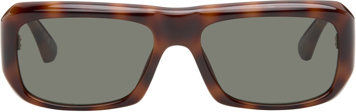 Photo: Saint Laurent Brown SL 869 Logo Sunglasses