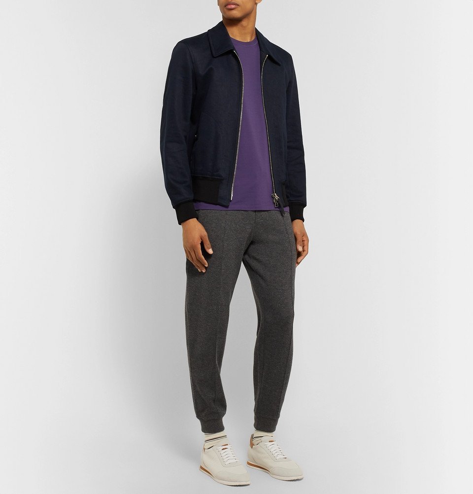 Ermenegildo Zegna - Cotton-Jersey T-Shirt - Purple Ermenegildo Zegna
