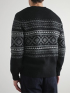 Club Monaco - Fair Isle Wool-Blend Sweater - Black