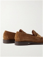Sid Mashburn - Suede Penny Loafers - Brown