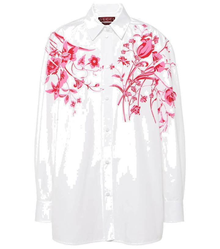 Photo: Gucci Floral cotton poplin shirt