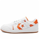Converse AS-1 Pro Ox Sneakers in White/Orange/White
