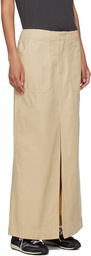 rag & bone Beige Leyton Maxi Skirt