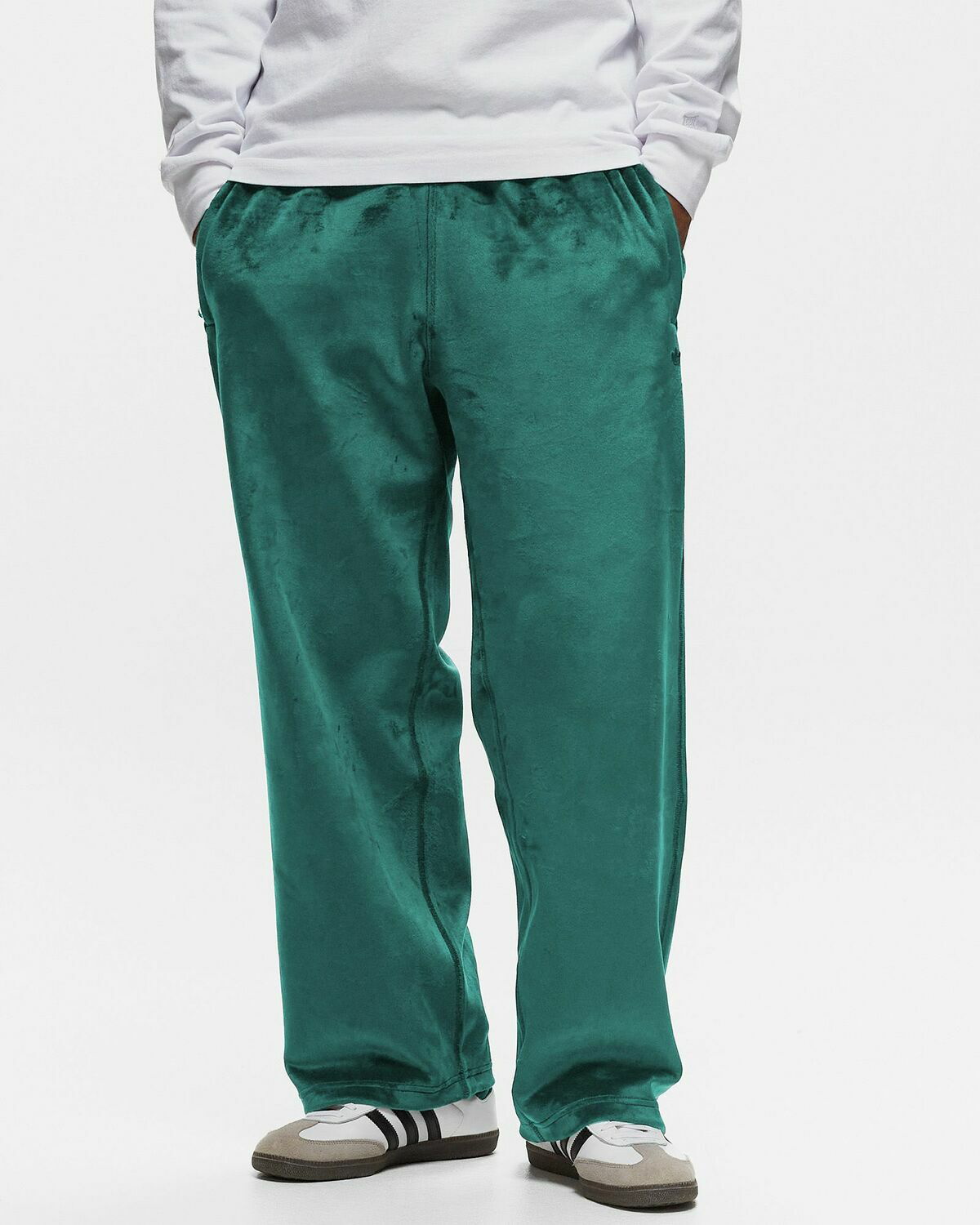 adidas Premium Essentials+ Velour Pants - Green