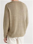 Inis Meáin - Slub Linen and Silk-Blend Sweater - Neutrals