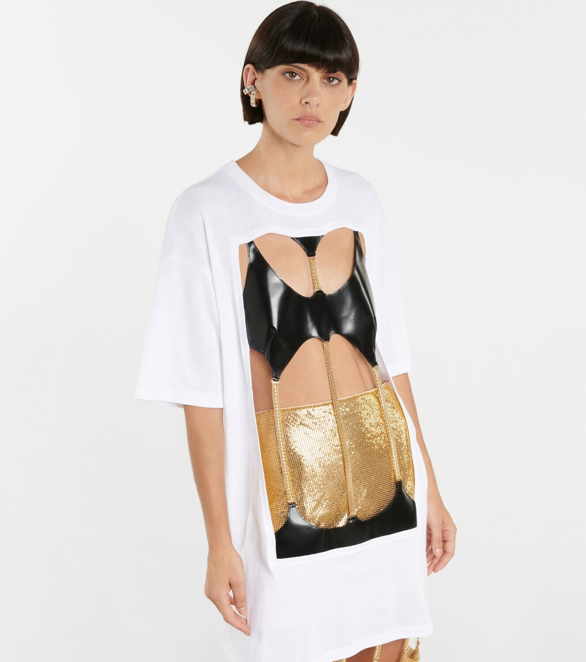 Christopher Kane Embellished cotton T-shirt