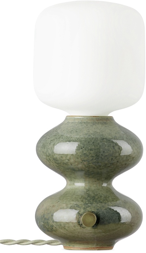 Photo: Forma Rosa Studio Green Mini Wave Form Table Lamp
