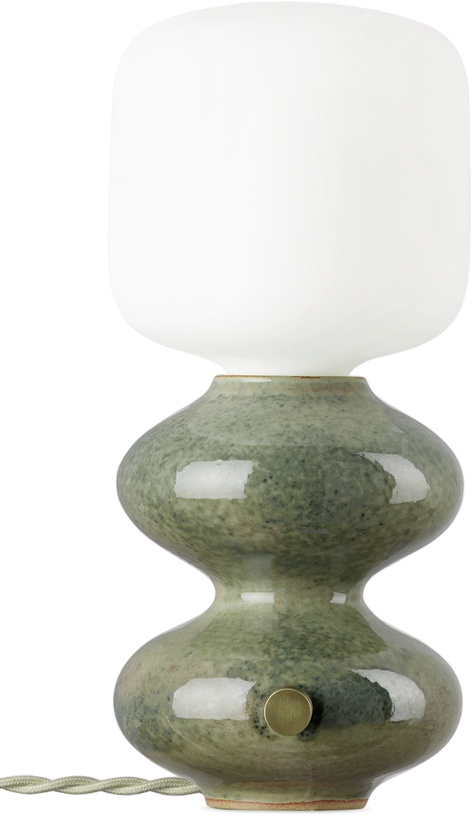 Photo: Forma Rosa Studio Green Mini Wave Form Table Lamp