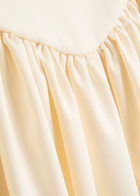DE LA Vali Lola Satin Midi Dress Ivory