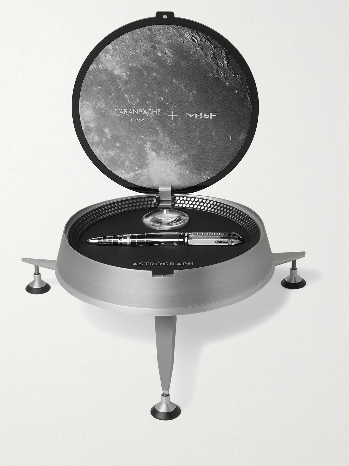 Caran d'Ache - MB&F Astrograph Limited Edition Rhodium-Plated Fountain Pen - Silver