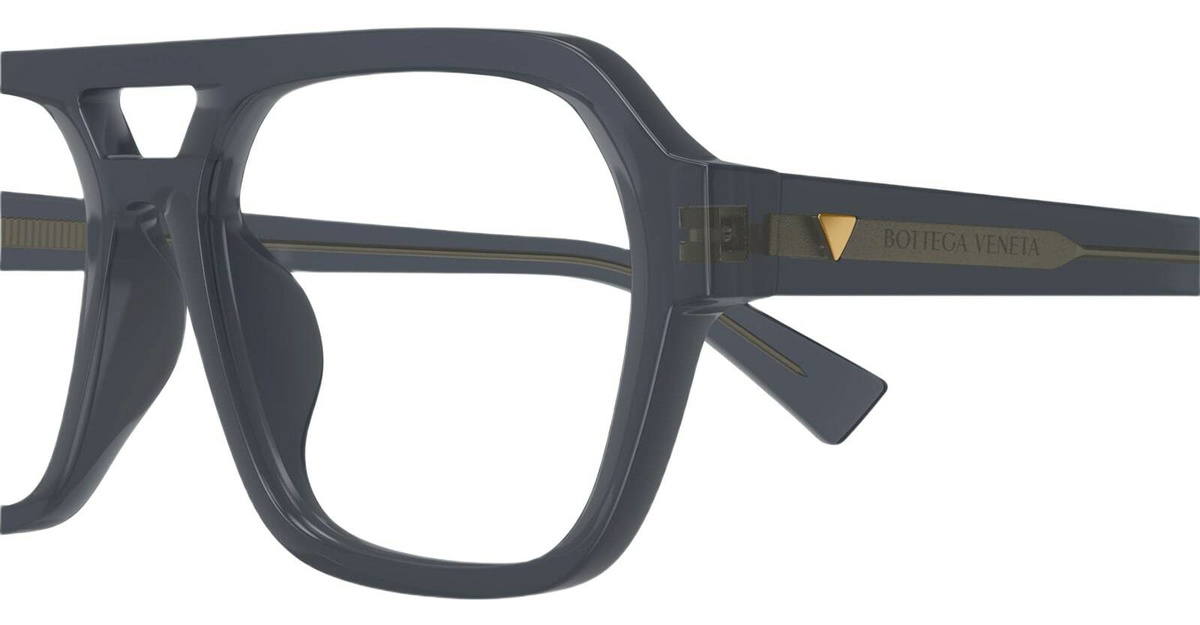 Bottega Veneta Eyewear Bv1336oa-003 - Grey Rx / Asian Fit Glasses