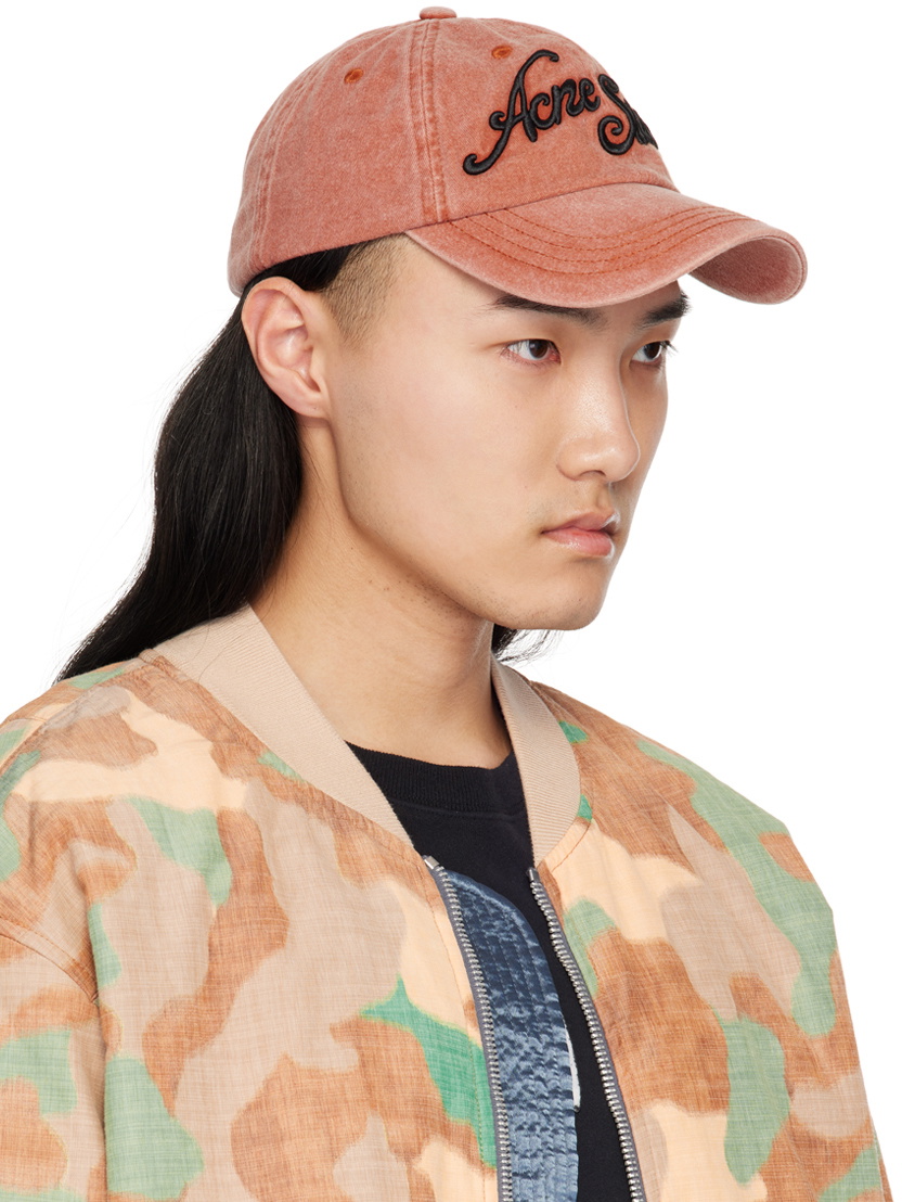 Acne Studios Red Logo Cap Acne Studios
