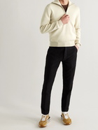 TOM FORD - Ribbed Merino Wool Half-Zip Sweater - Neutrals