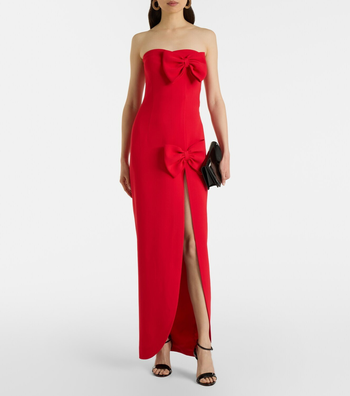 Alessandra Rich Bow-detail cady gown