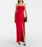 Alessandra Rich Bow-detail cady gown