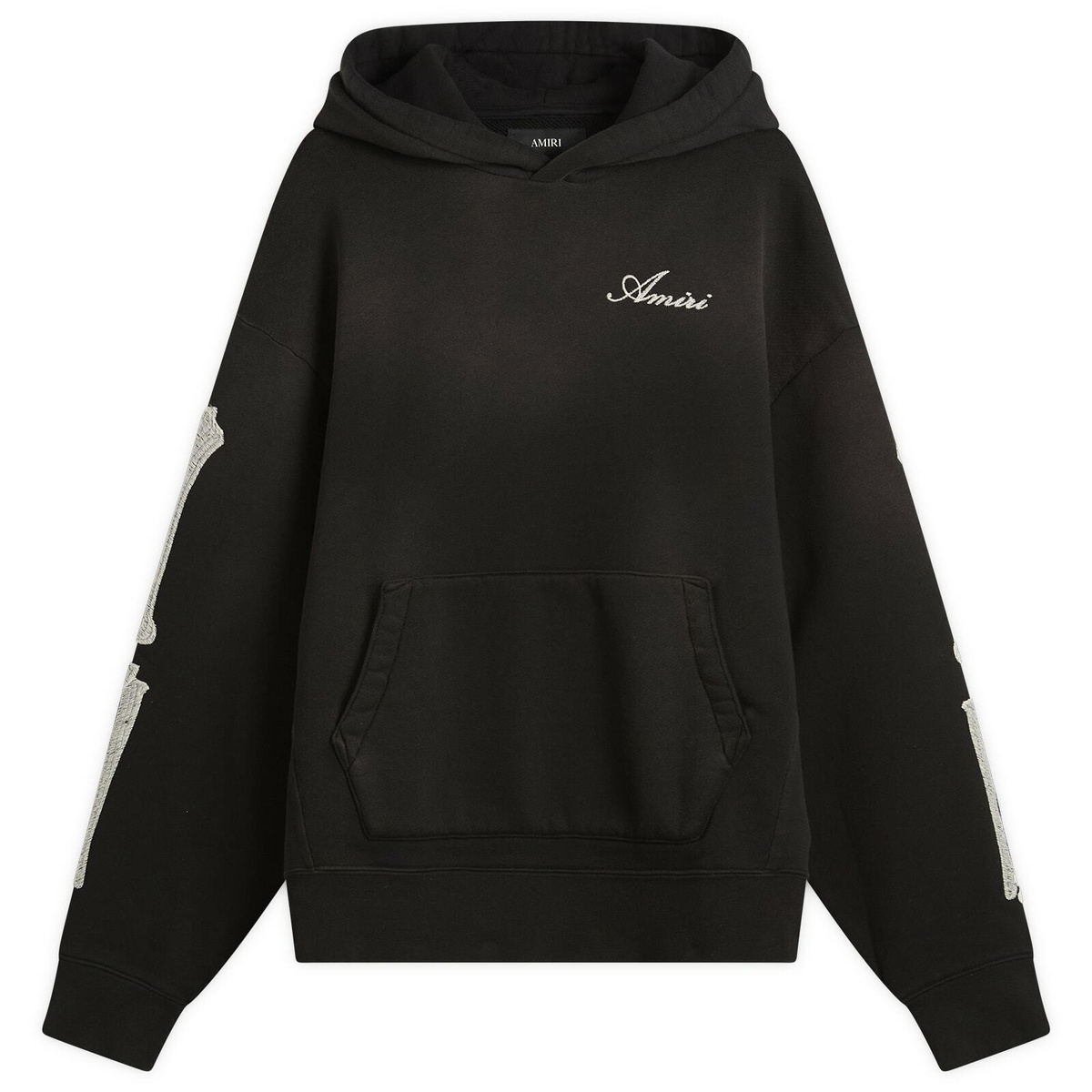 AMIRI - Pigment Spray Star Leather-Trimmed Cotton-Jersey Hoodie