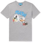 GUCCI - Disney Printed Mélange Cotton-Jersey T-Shirt - Gray