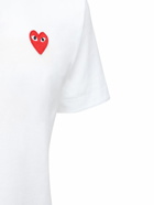 COMME DES GARÇONS PLAY - Heart Patch Cotton Jersey T-shirt