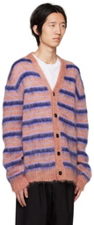 Marni Pink & Purple Striped Cardigan