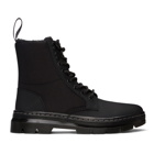 Dr. Martens Black Fur-Lined Combs II Lace-Up Boots