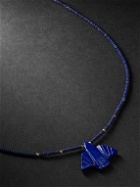 Jacquie Aiche - Thunderbird Gold Lapis Beaded Necklace