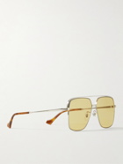 Gucci Eyewear - Aviator-Style Silver-Tone Sunglasses