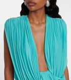 Christopher Esber Ripple draped jersey minidress