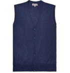 Canali - Slim-Fit Merino Wool Sweater Vest - Men - Storm blue
