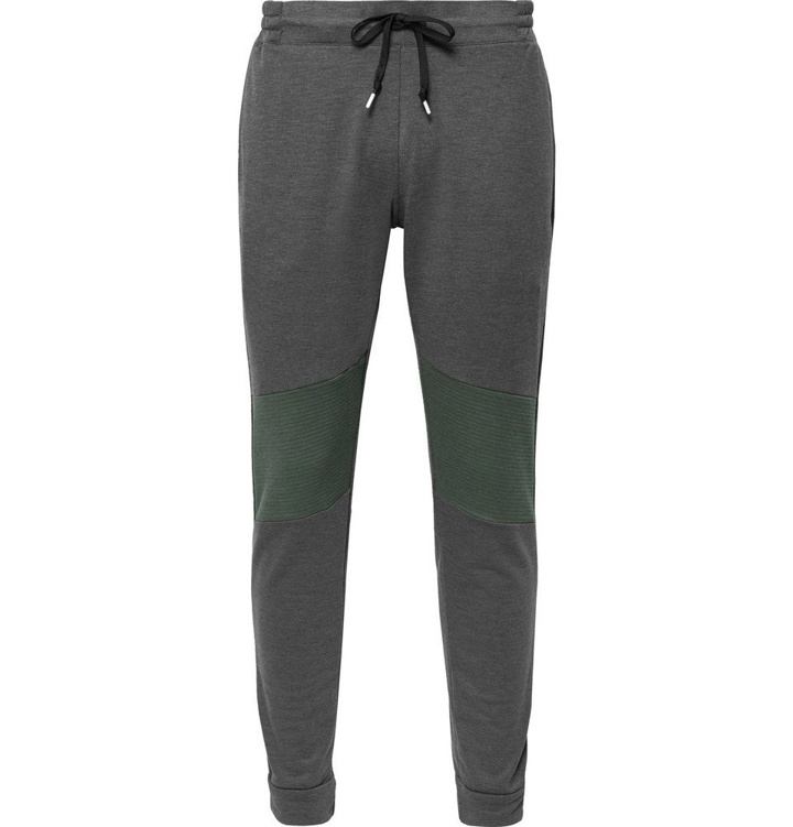 Photo: On - Slim-Fit Tapered Panelled Tech-Jersey Sweatpants - Gray