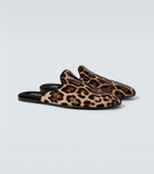Dolce&Gabbana Leopard-print calf hair mules