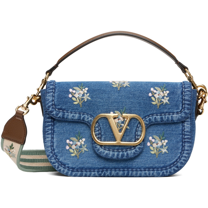 Photo: Valentino Garavani Blue Alltime Medium Shoulder Bag